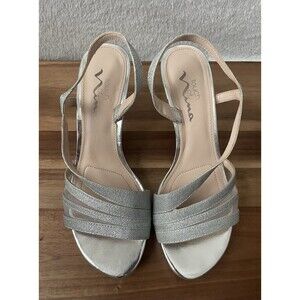 Nina New York Shoes Strappy Low Heel - Size 7